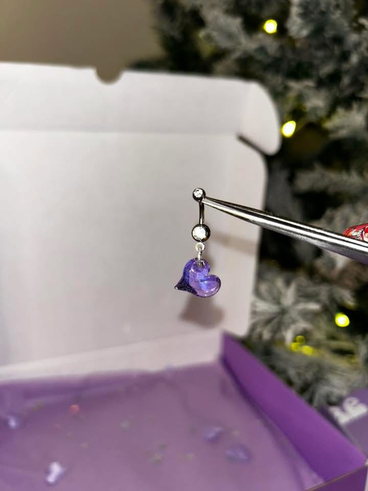 Glass Heart Belly Bar