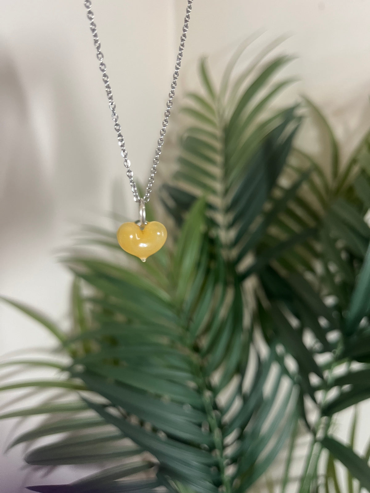 Mars Glass Heart Pendants