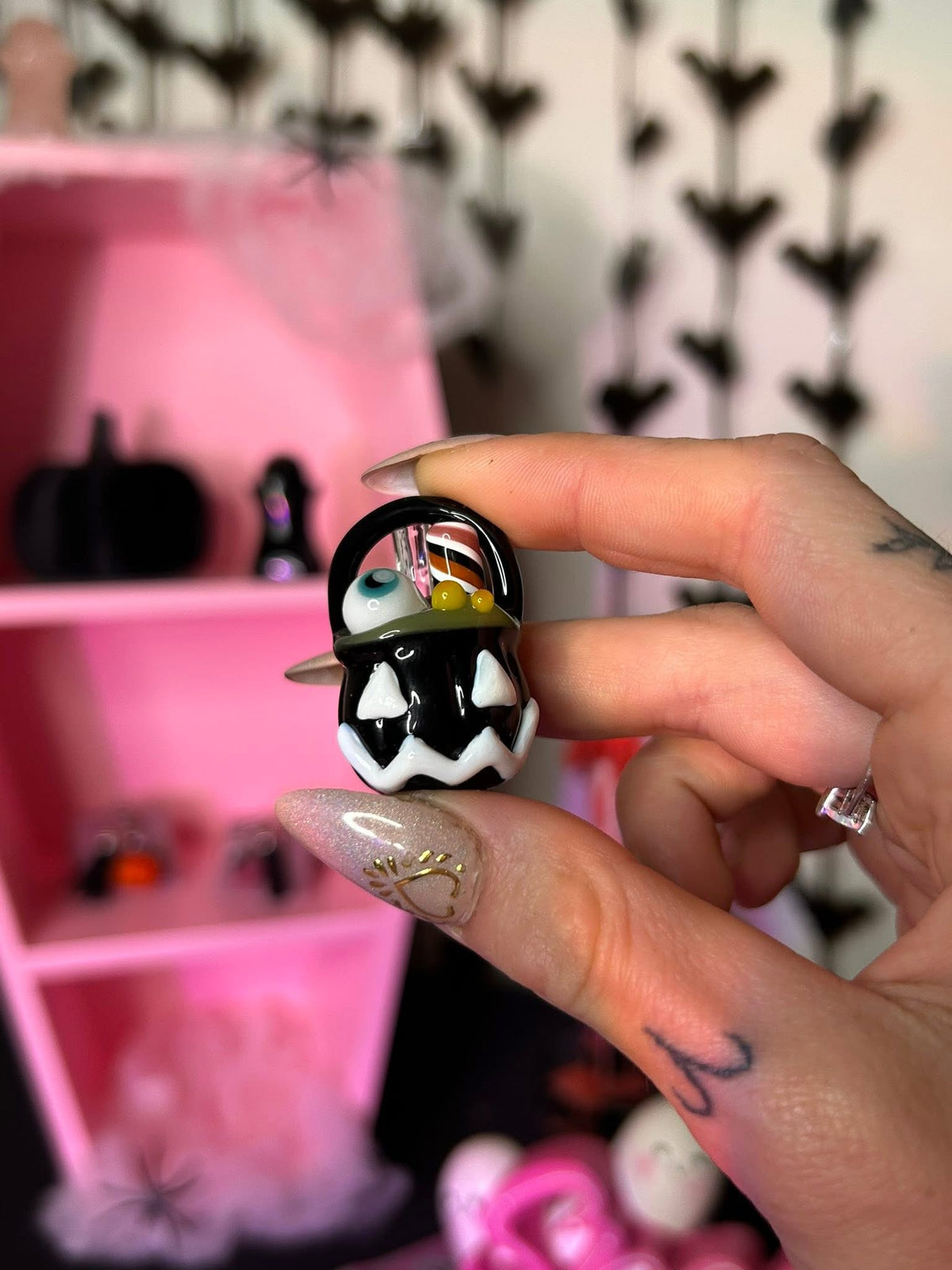 Glass Cauldron Pendant