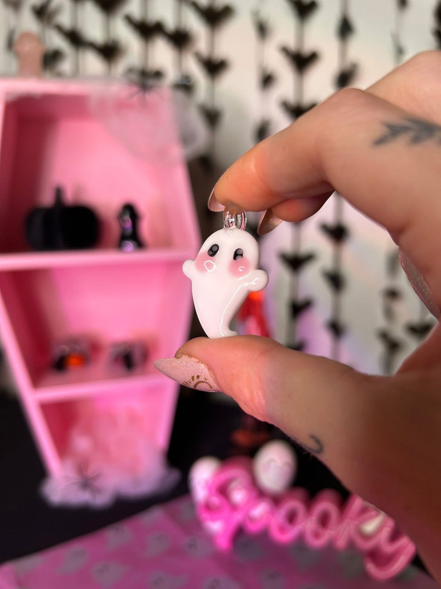 Glass Ghost Pendant