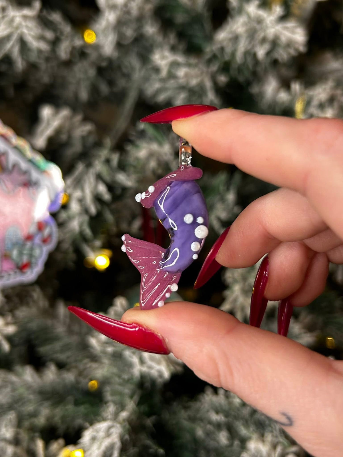Glass Mermaid Tail Pendant