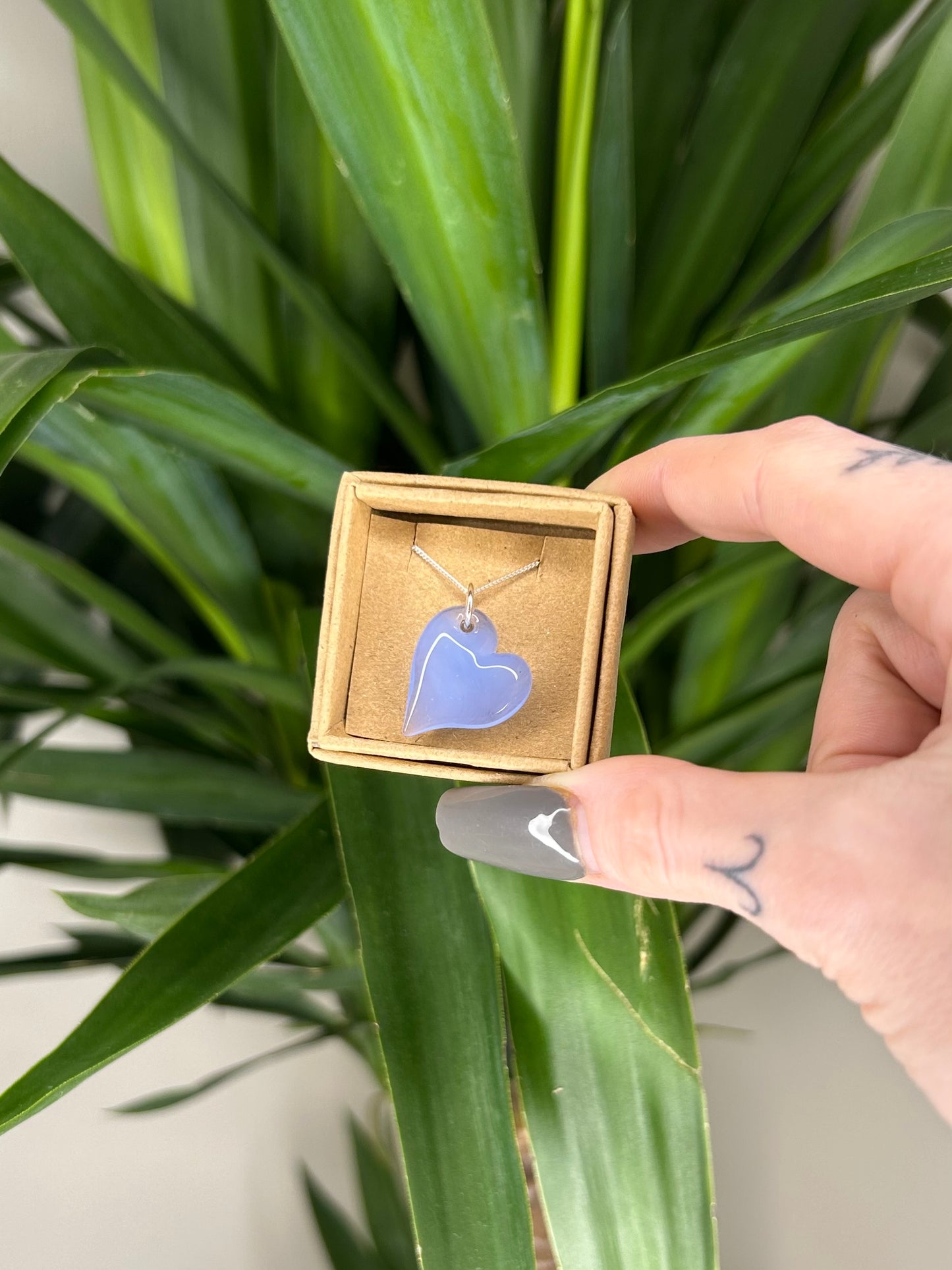 Glass Heart Pendant