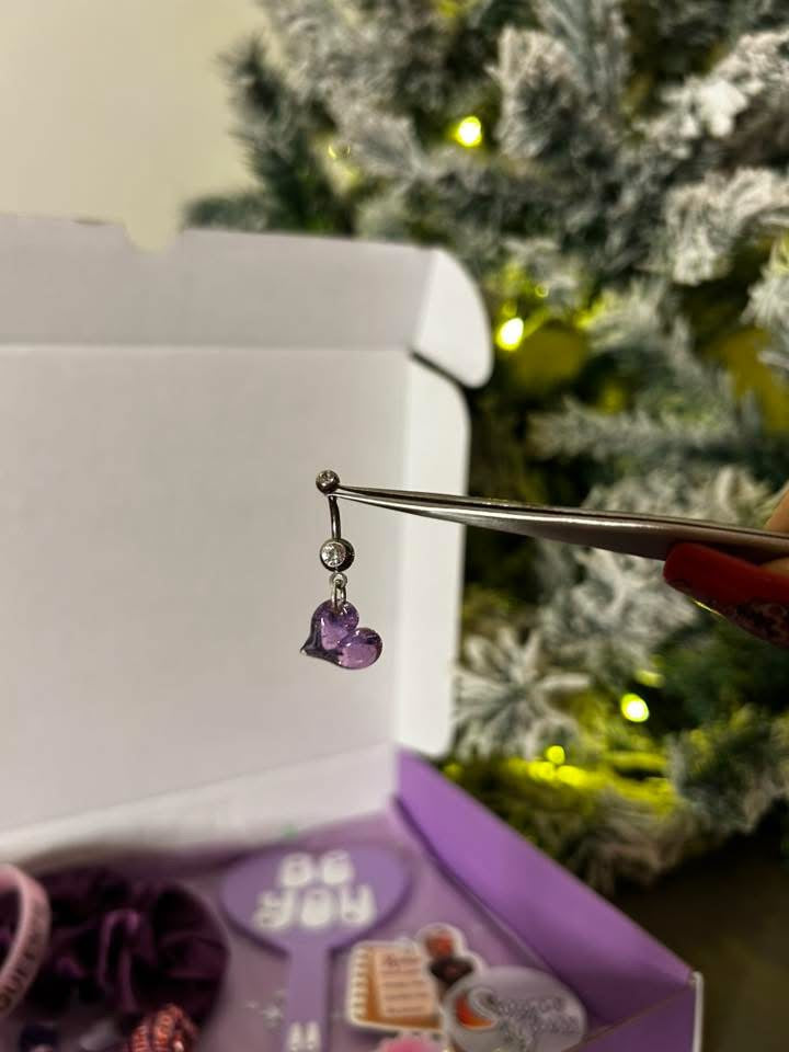 Glass Heart Belly Bar
