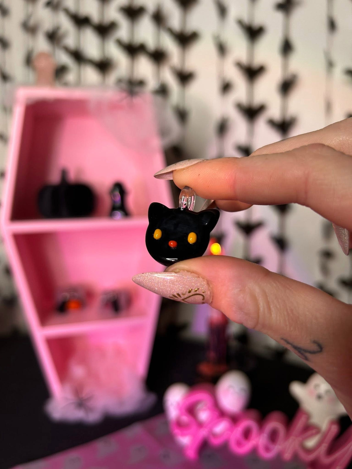 Glass Cat Pendant