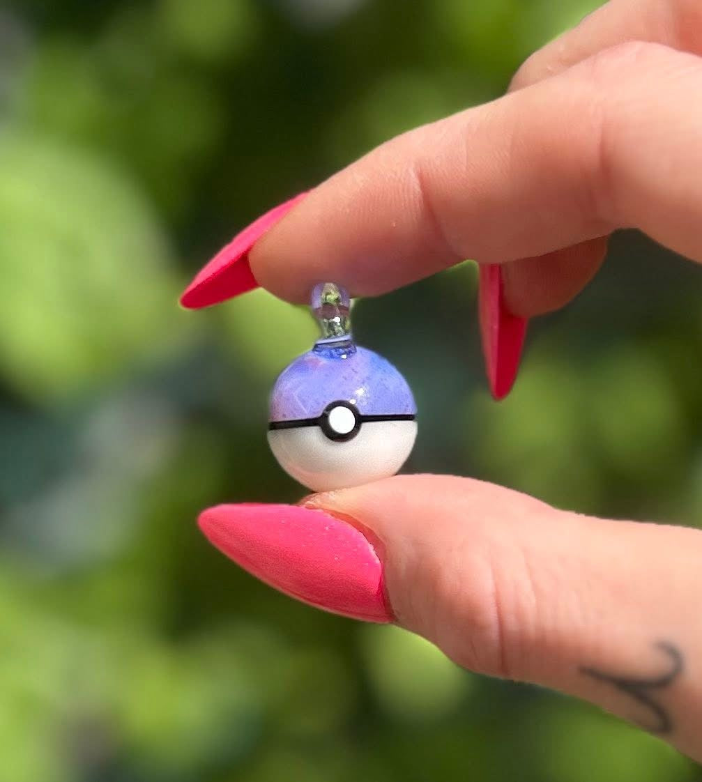 Glass Pokeball Pendant