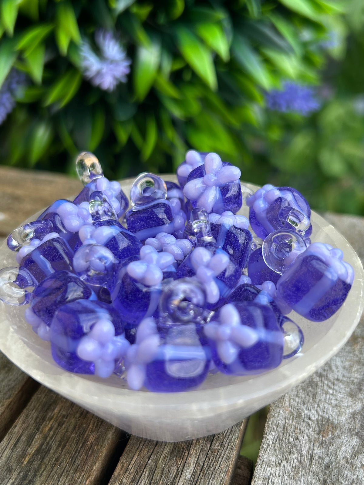 Purple Gift Box Pendant