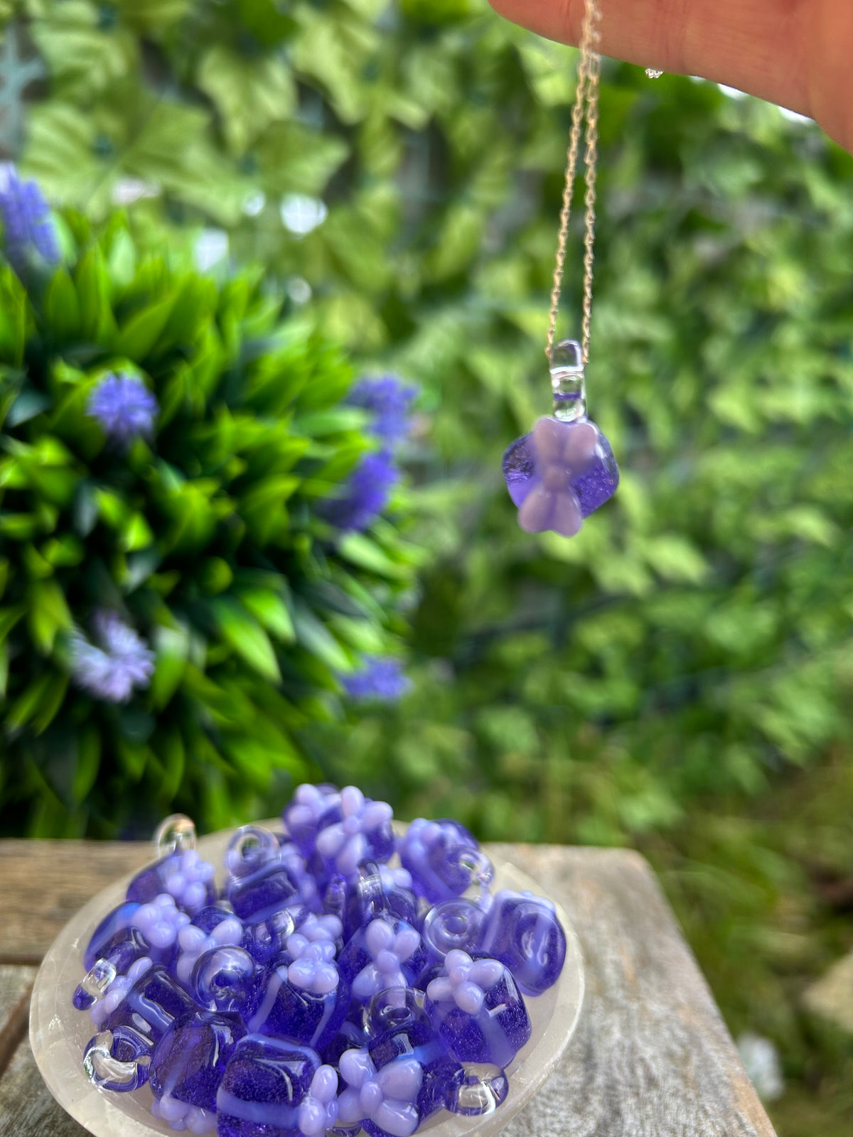 Purple Gift Box Pendant