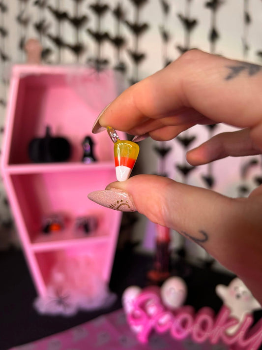 Glass Candy Corn Pendant