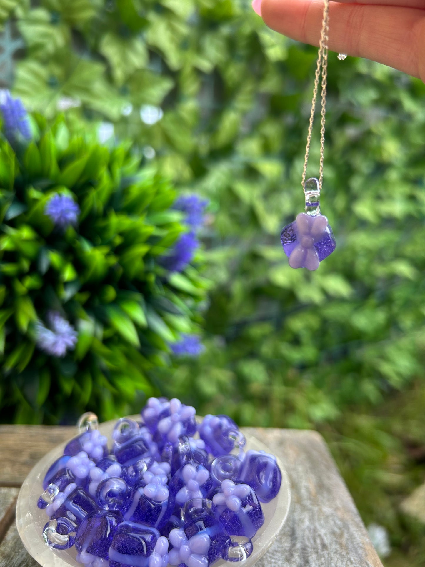Purple Gift Box Pendant