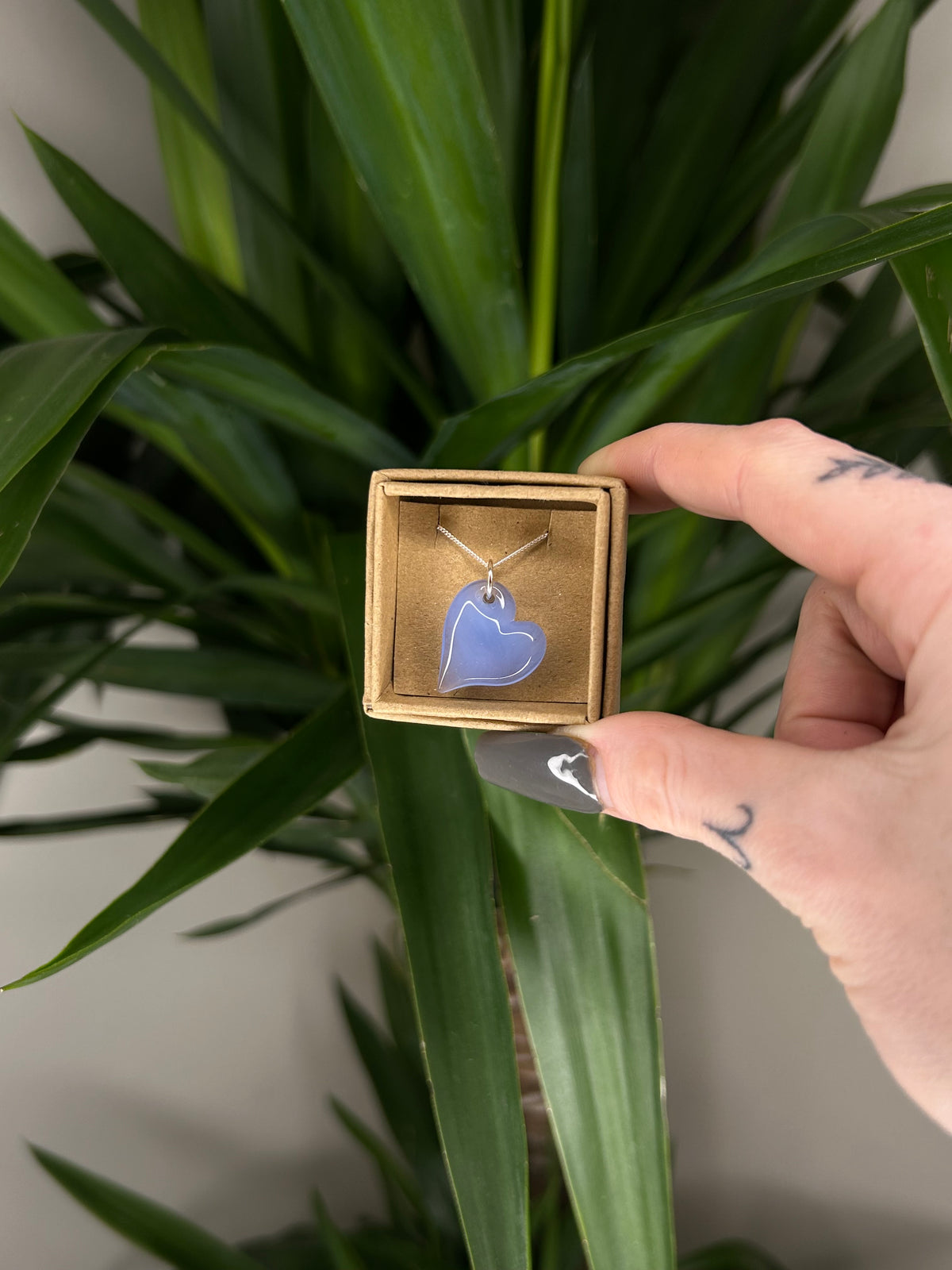 Glass Heart Pendant