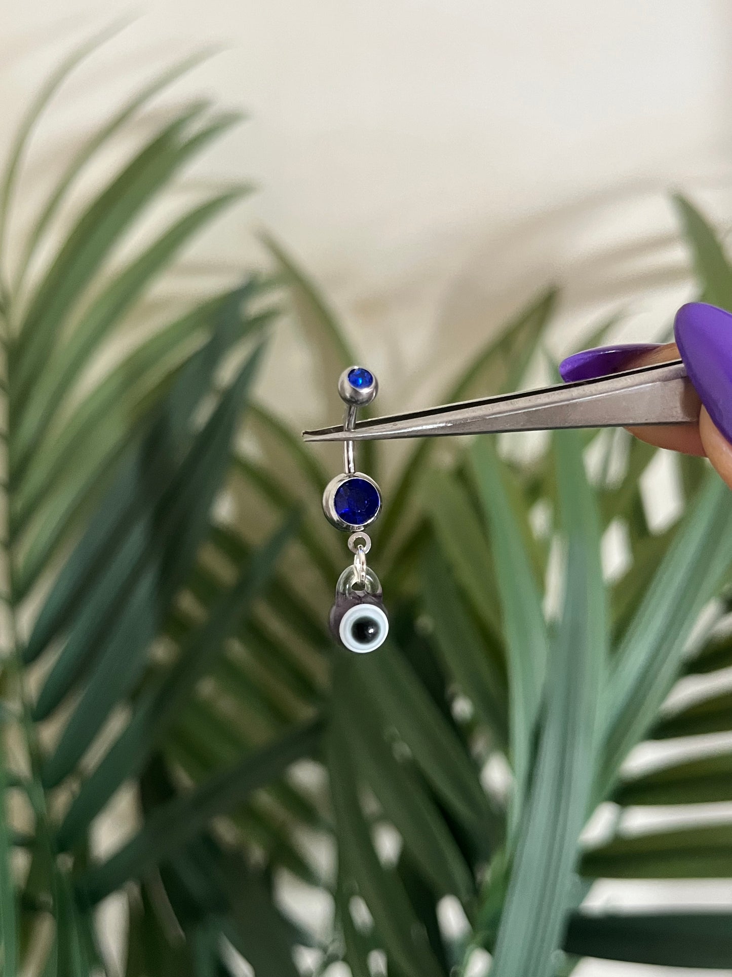 Evil Eye Glass Belly Bar