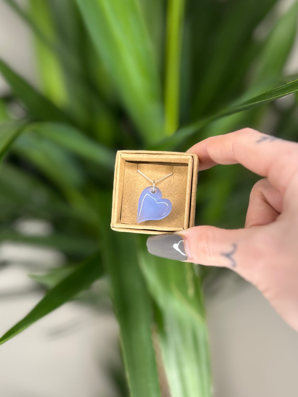 Glass Heart Pendant