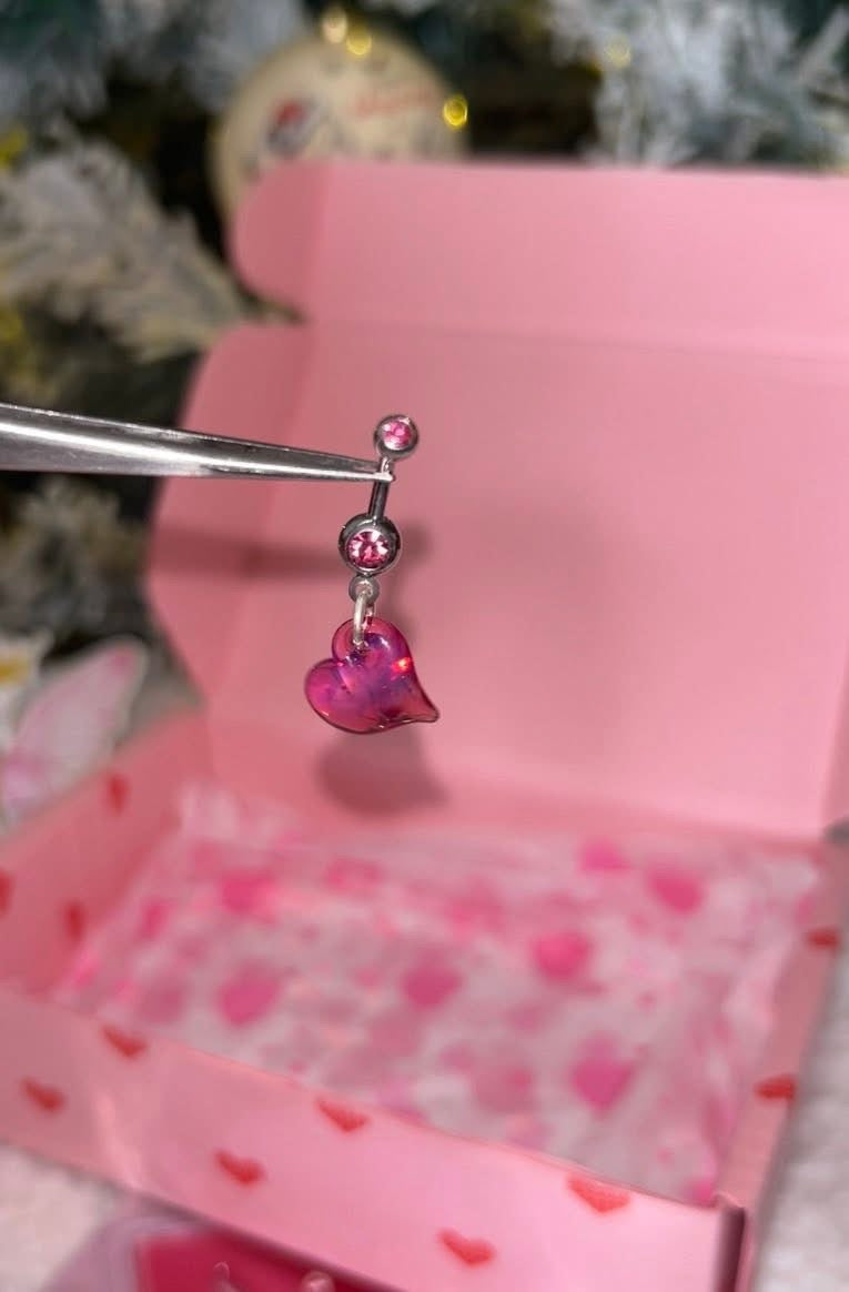 Glass Heart Belly Bar