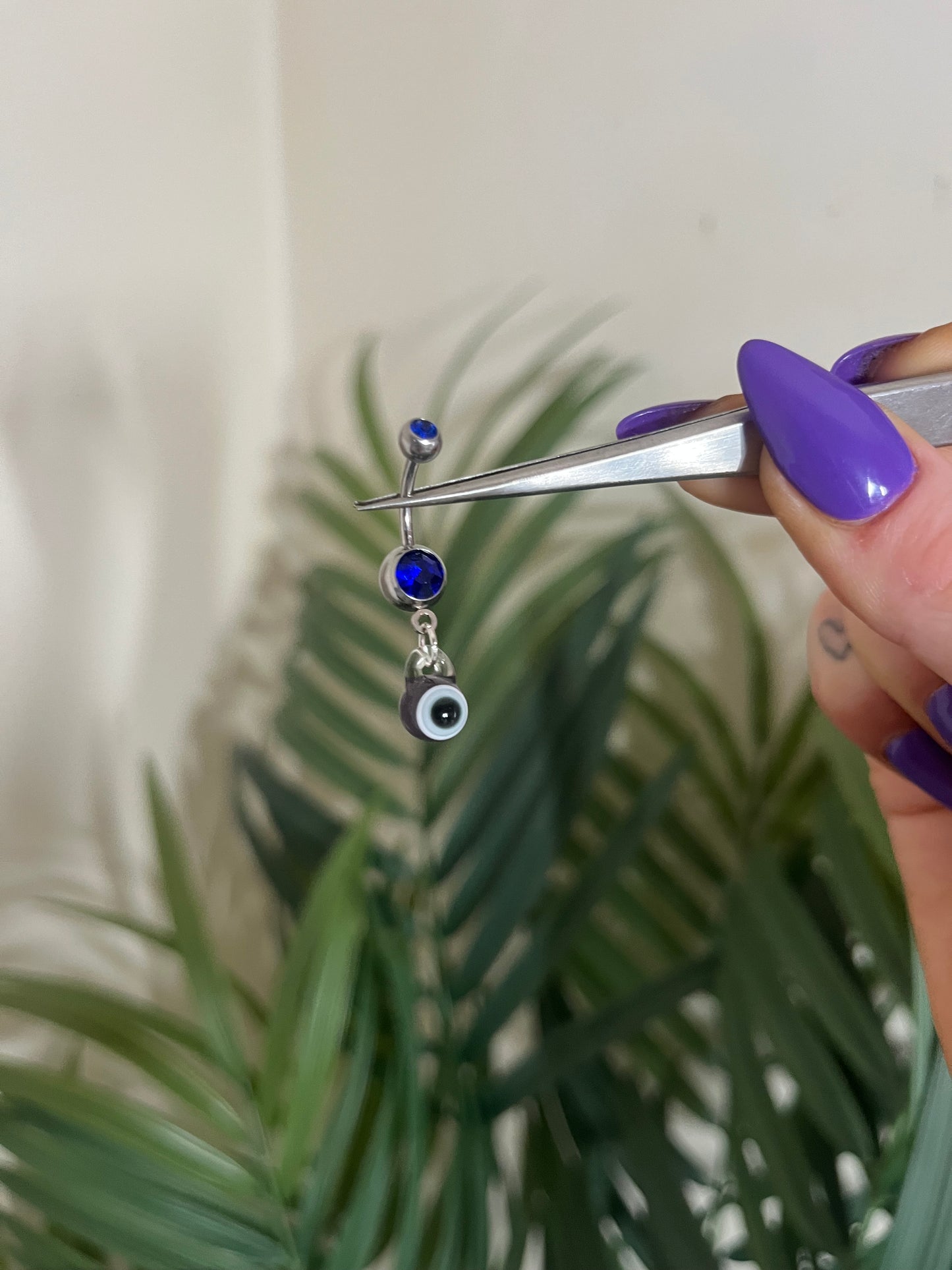 Evil Eye Glass Belly Bar