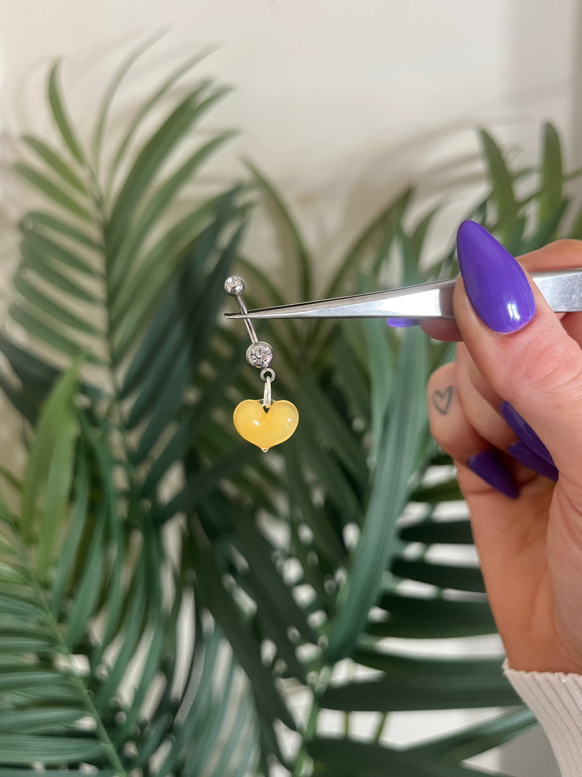 Glass Heart Belly Bars