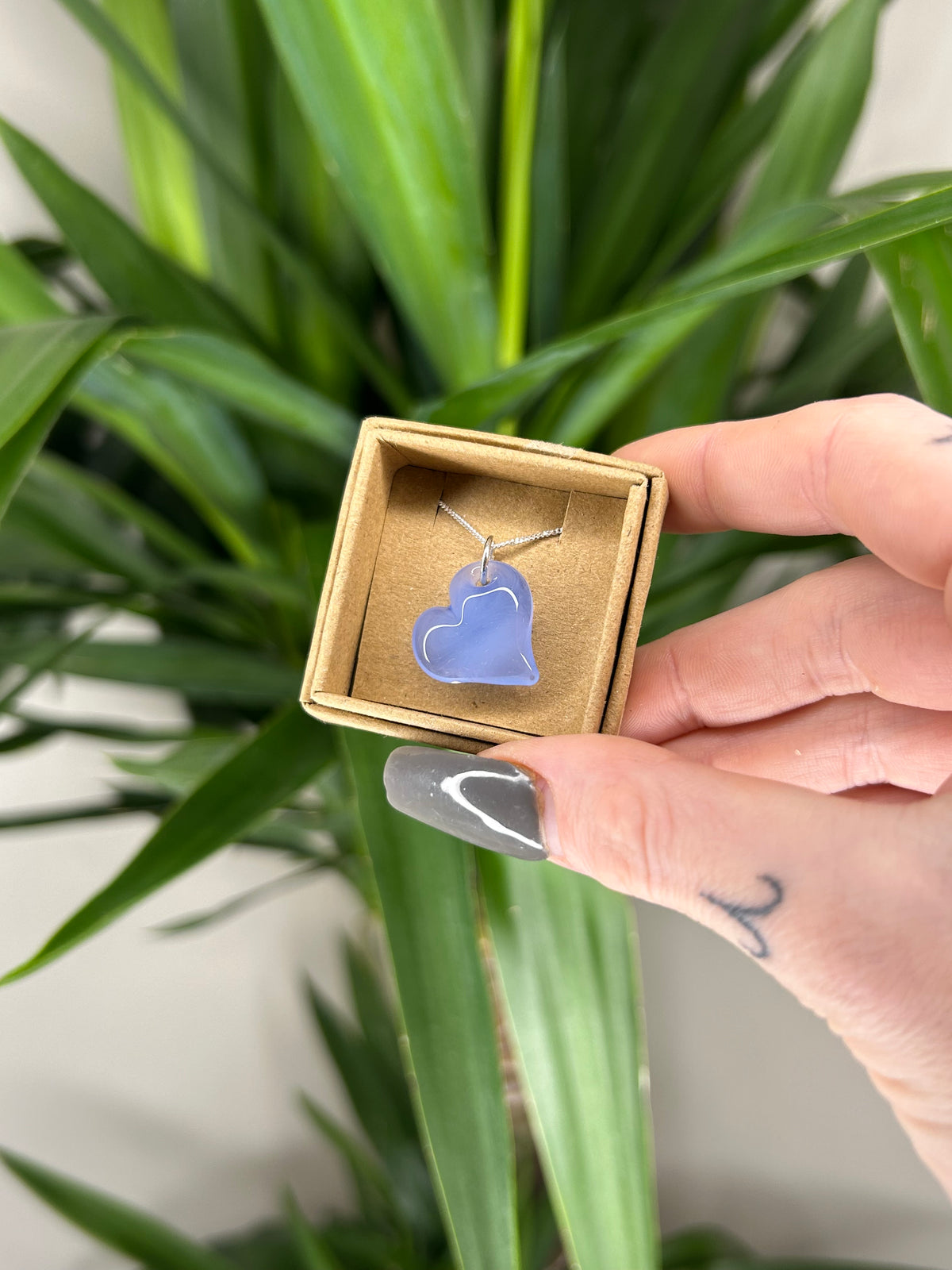 Glass Heart Pendant
