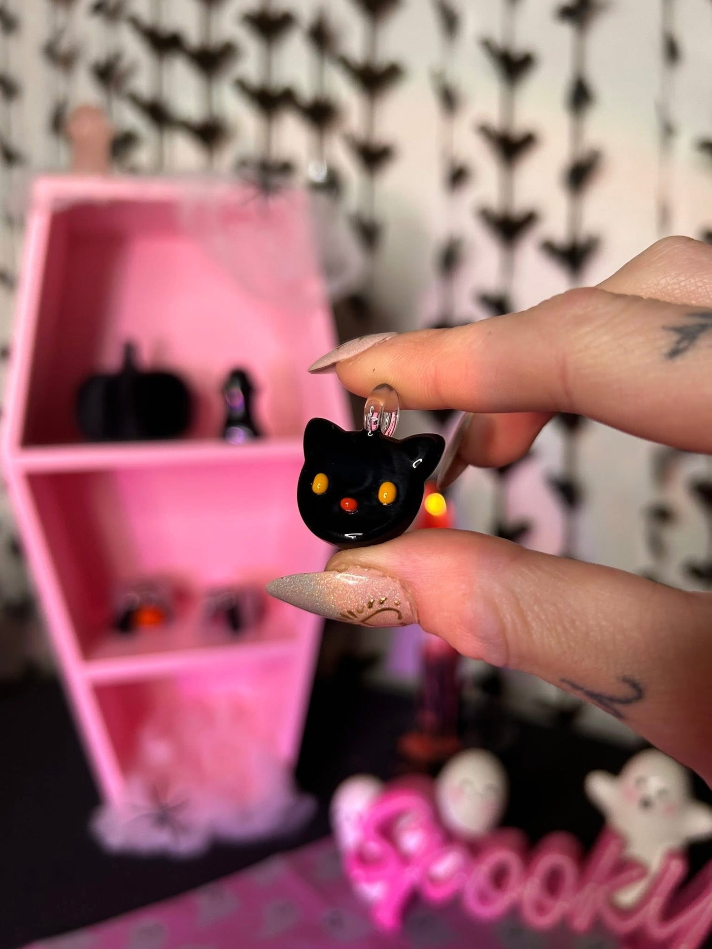 Glass Cat Pendant
