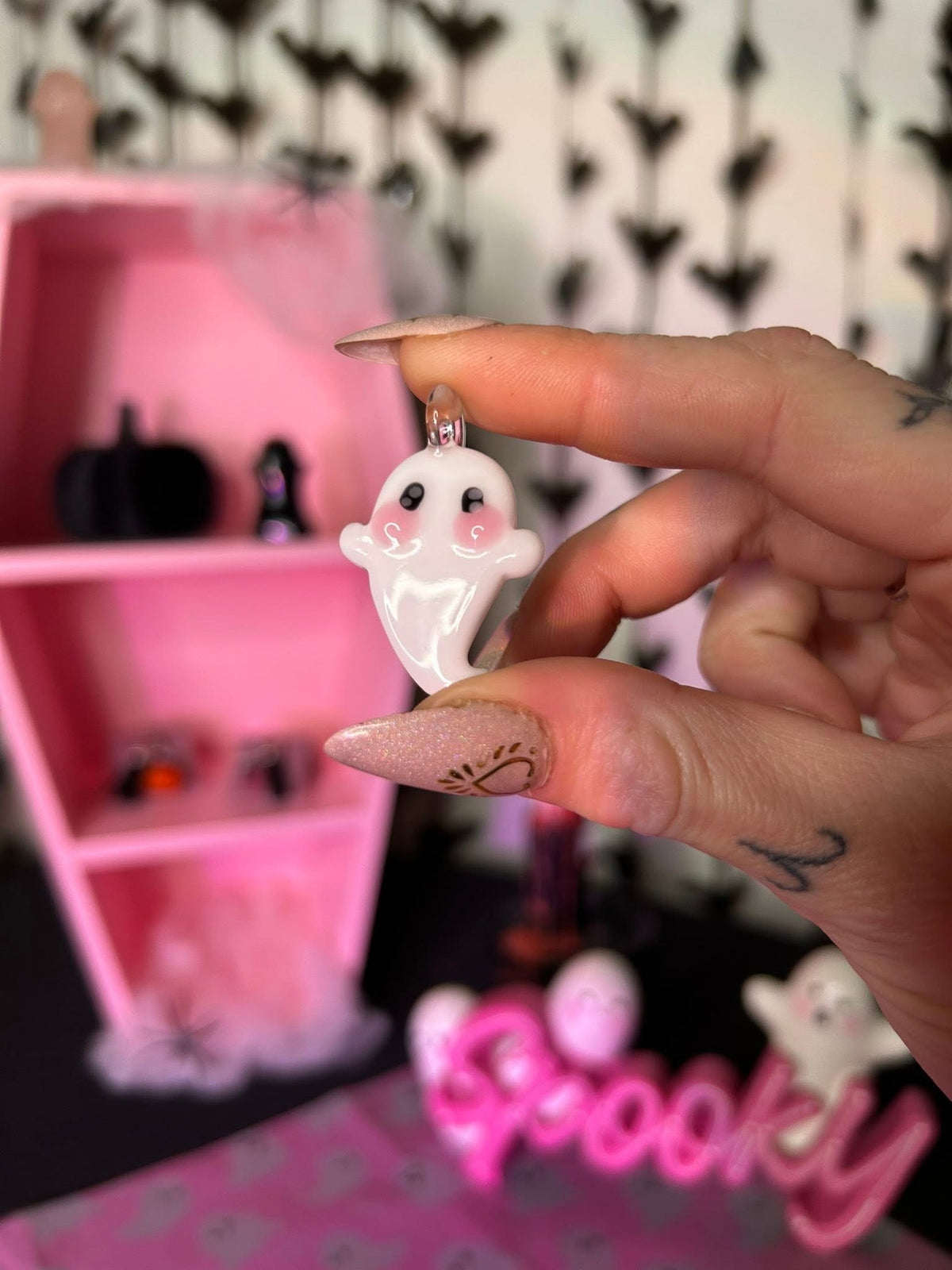 Glass Ghost Pendant