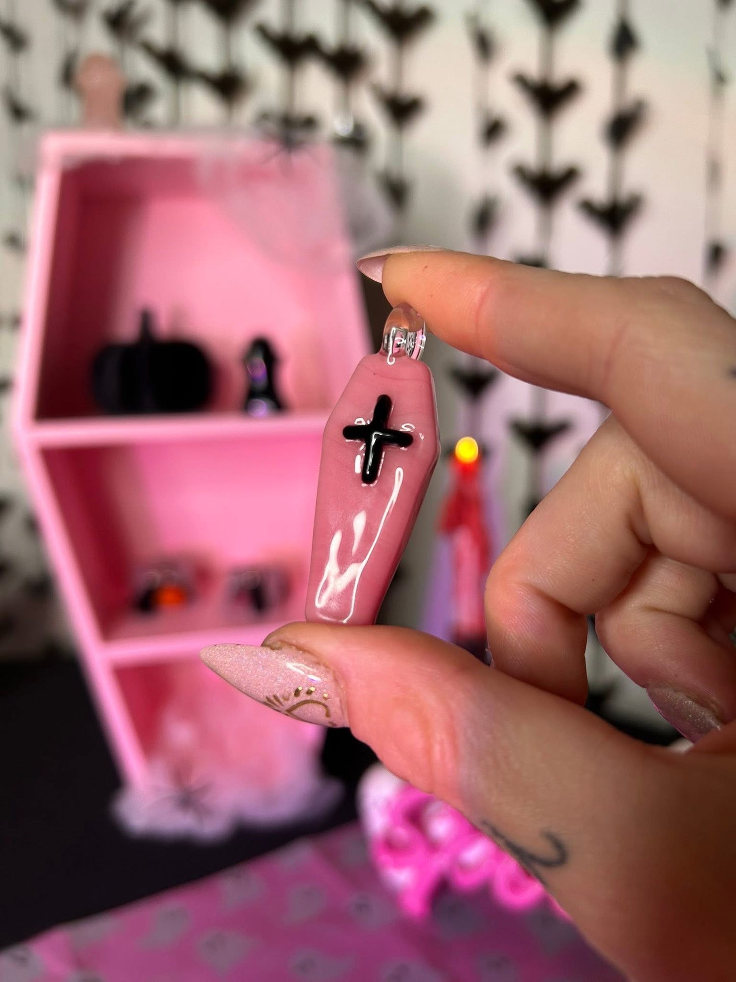 Glass Coffin Pendant