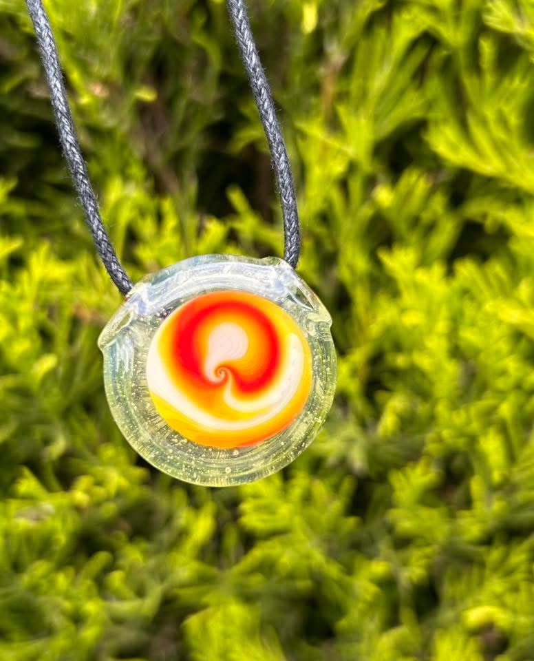 Glass Disk Pendant