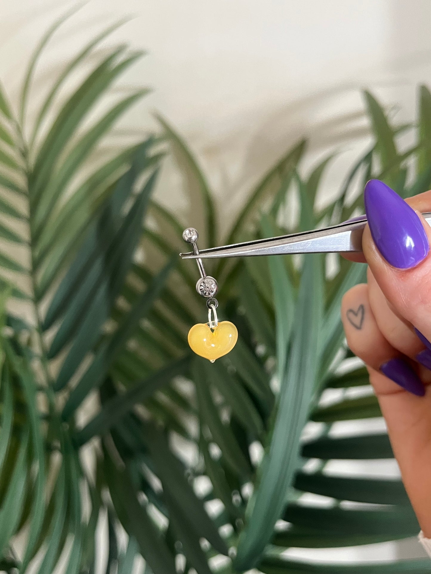 Glass Heart Belly Bars