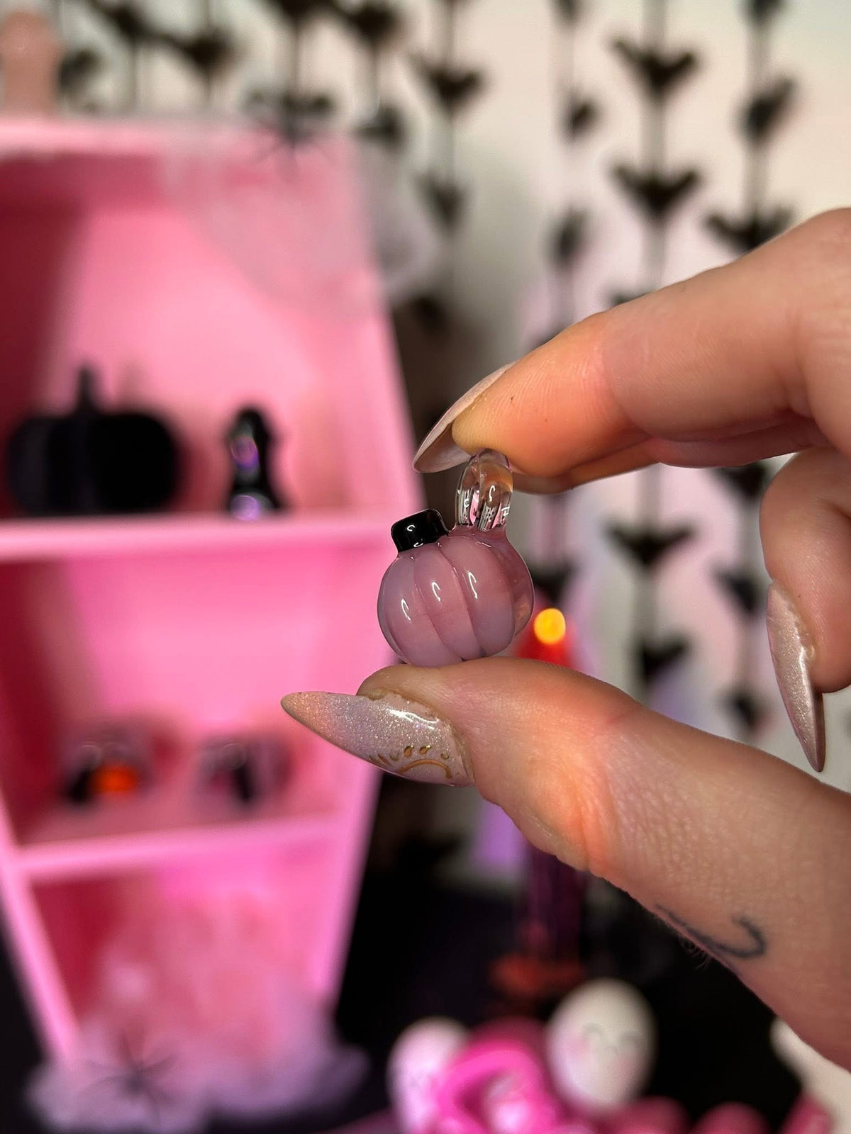 Glass Pumpkin Pendant