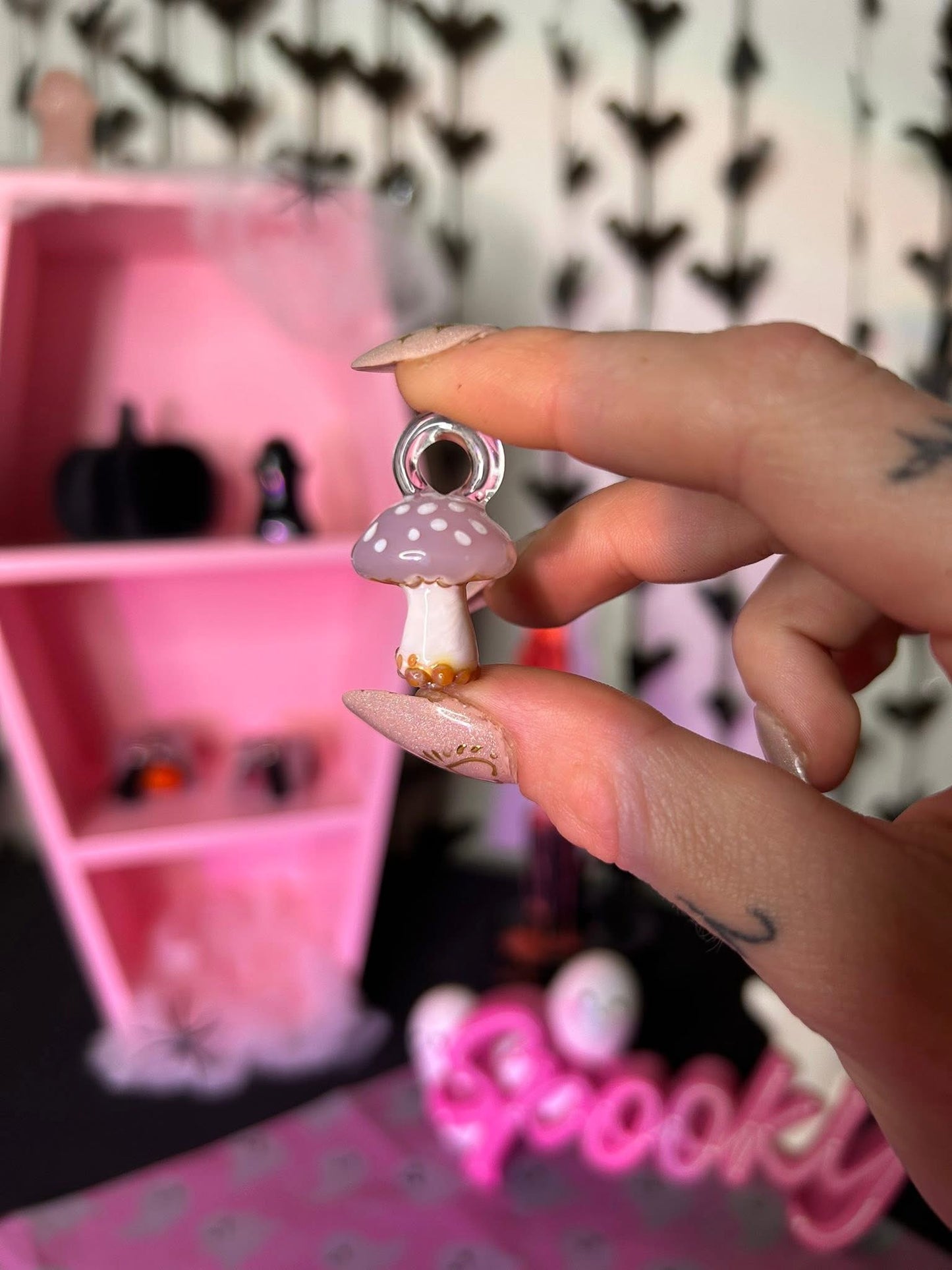 Glass Mushroom Pendant