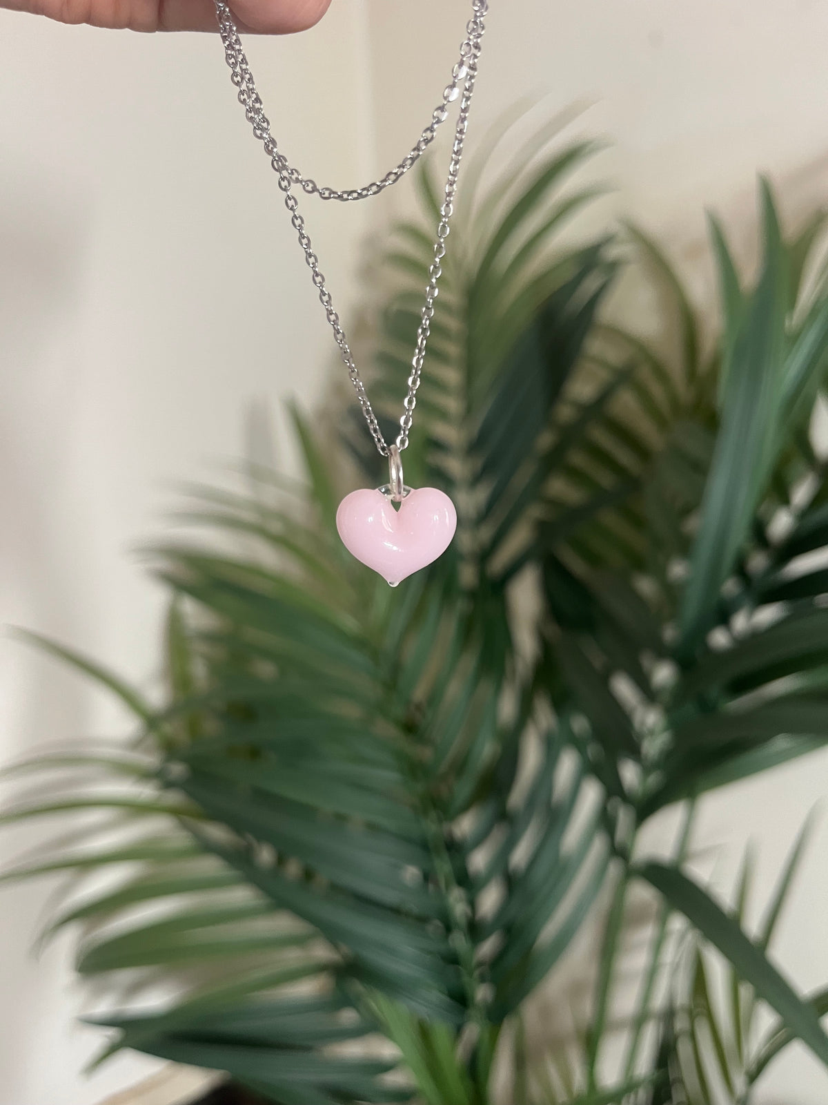 Mars Glass Heart Pendants