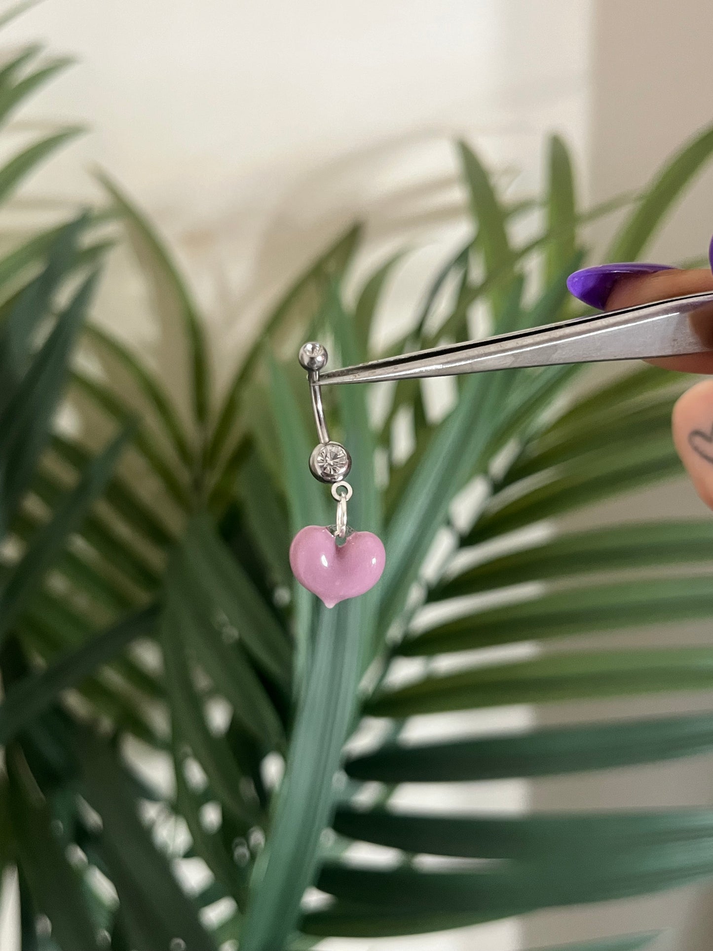 Glass Heart Belly Bars