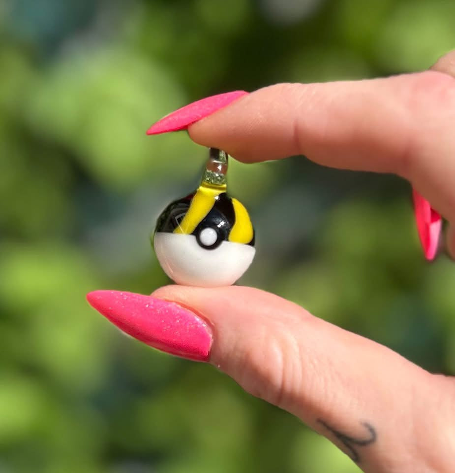 Glass Pokeball Pendant