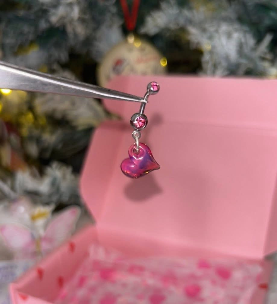 Glass Heart Belly Bar