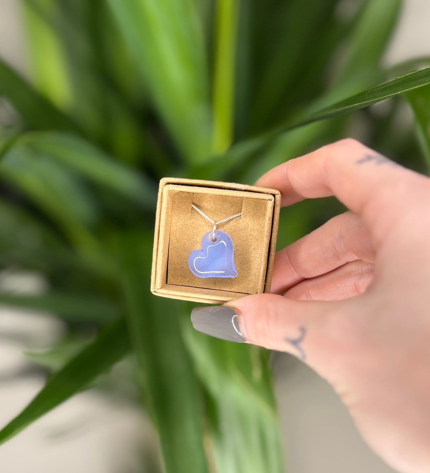 Glass Heart Pendant