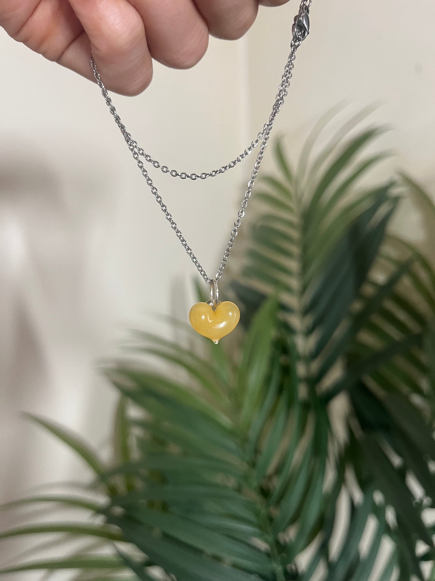 Mars Glass Heart Pendants