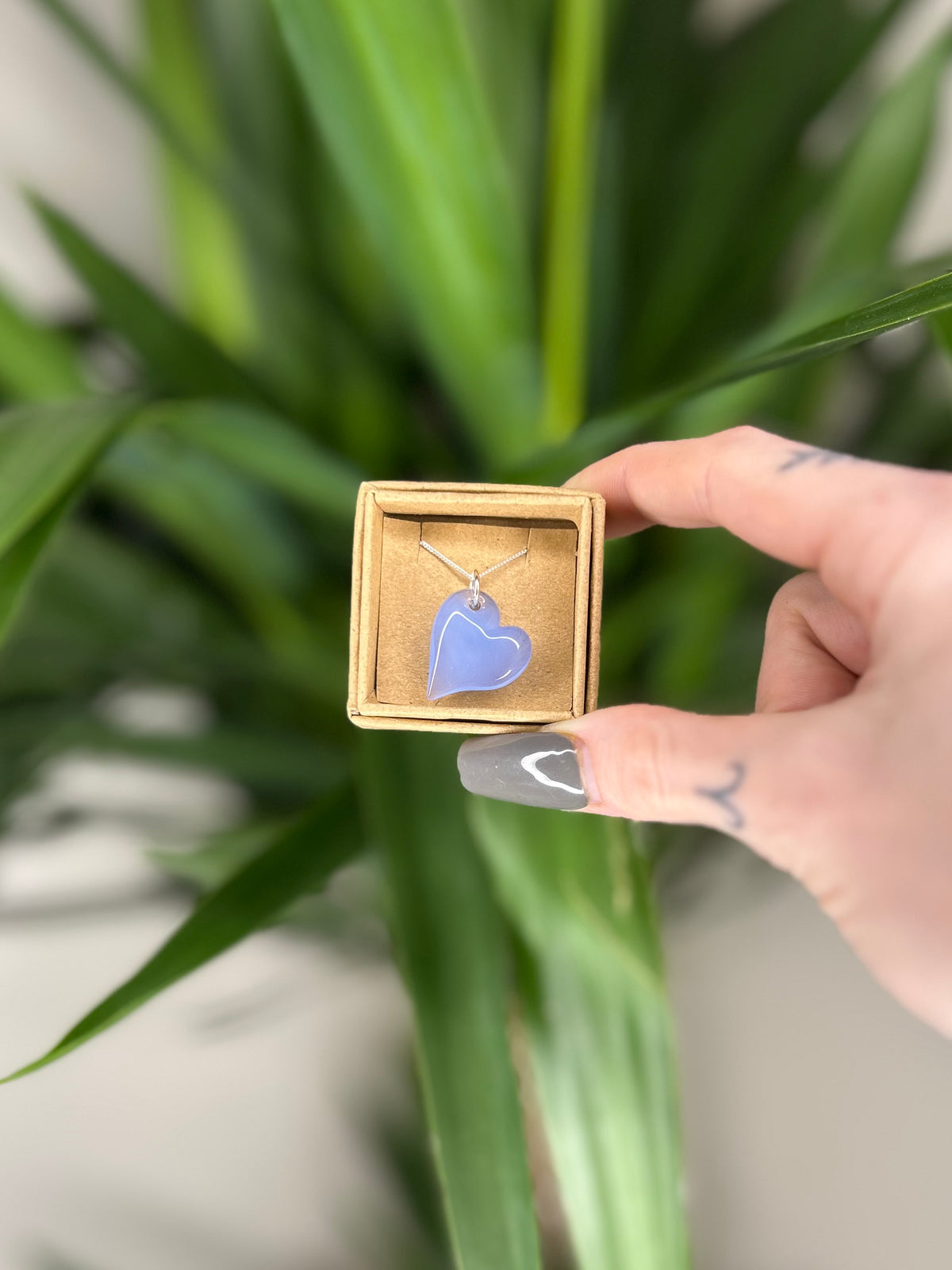 Glass Heart Pendant