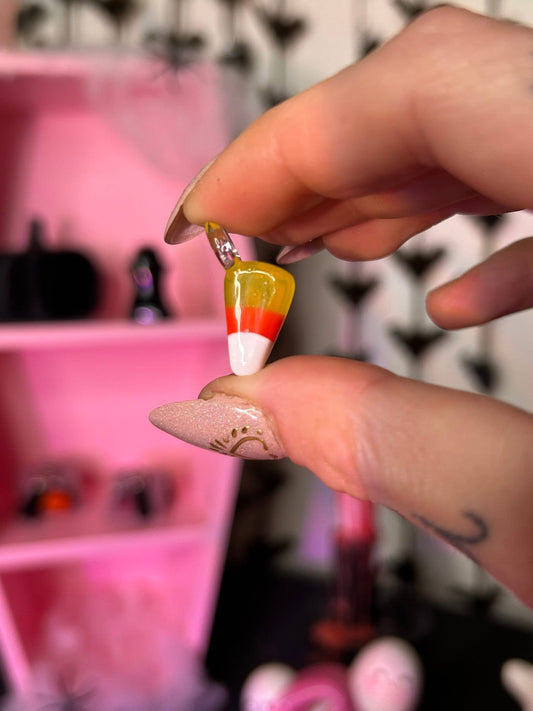Glass Candy Corn Pendant