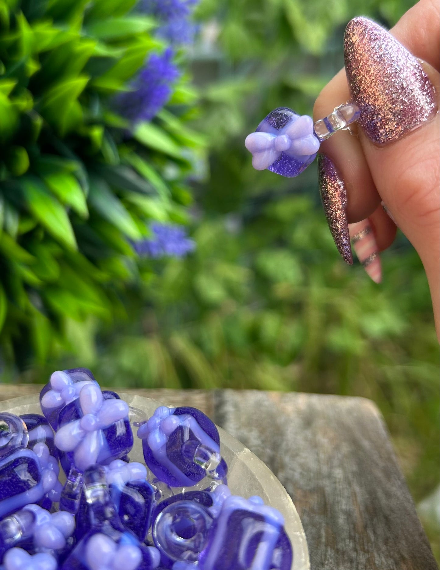 Purple Gift Box Pendant