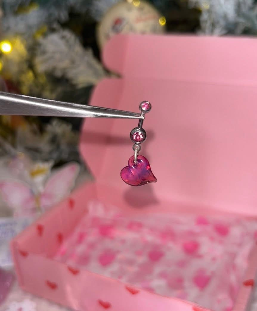 Glass Heart Belly Bar